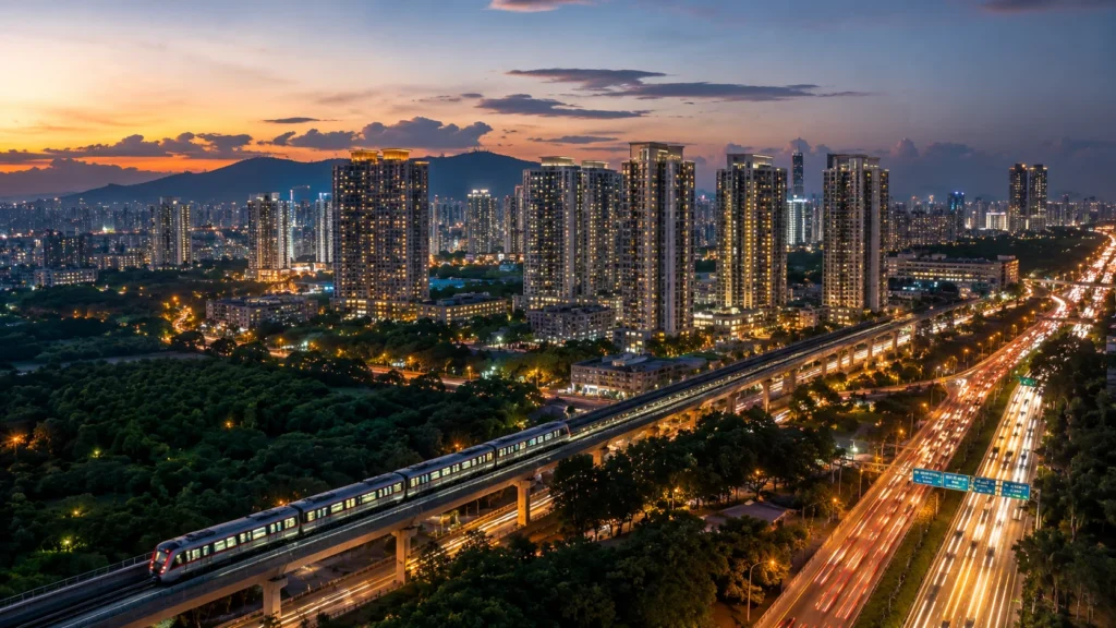 Image showing the skyline of Goregaon east in mumbai-2026-05-20