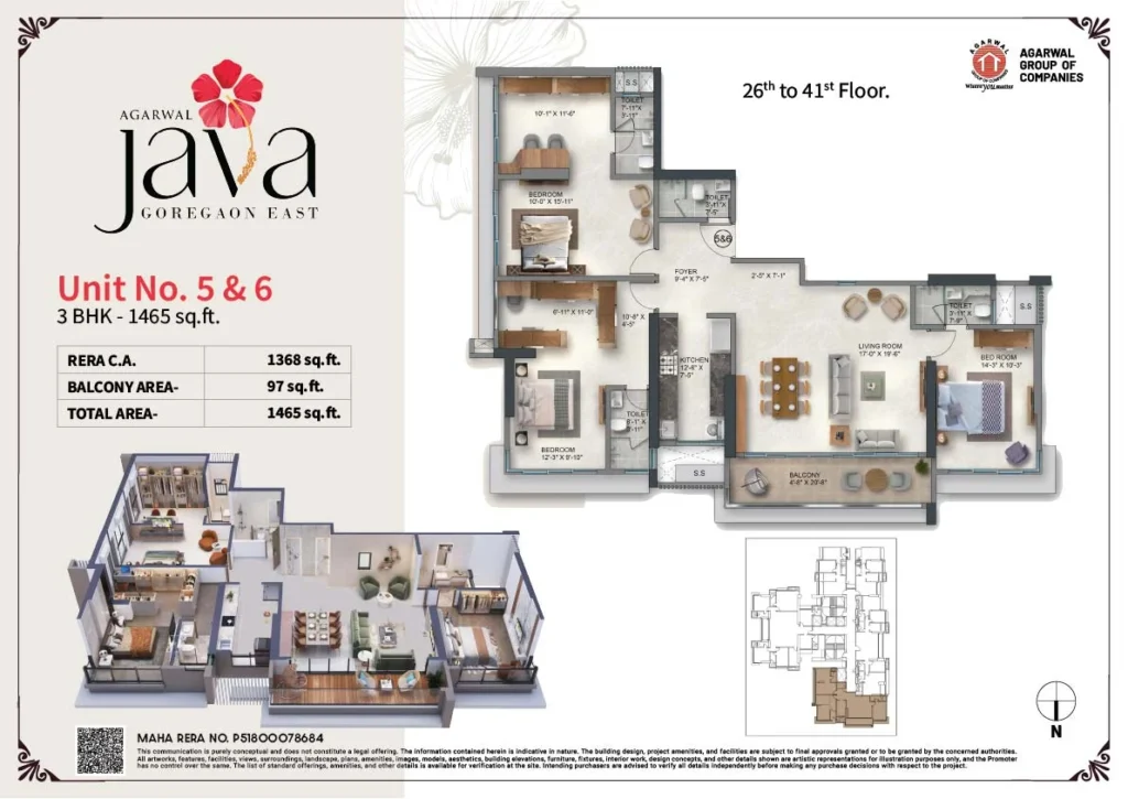 1465-Sq.-Ft.-3BHK-Apartment-Layout-in-Agarwal-Java-Goregaon-East
