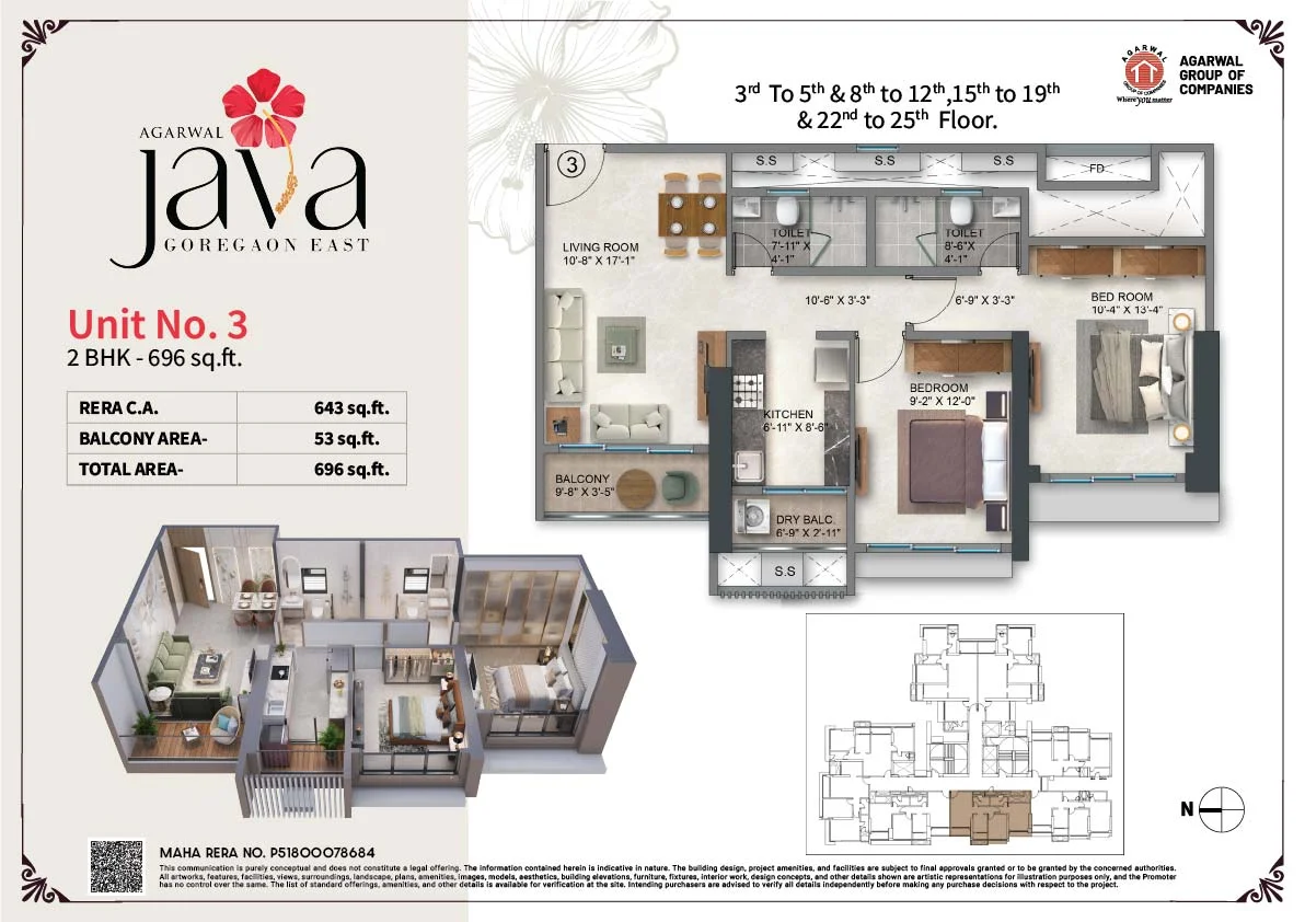 696-Sq.-Ft.-2BHK-Apartment-Layout-in-Agarwal-Java-Goregaon-East
