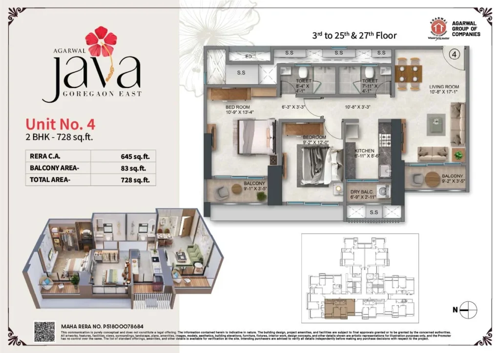 728-Sq.-Ft.-2BHK-Apartment-Layout-in-Agarwal-Java-Goregaon-East